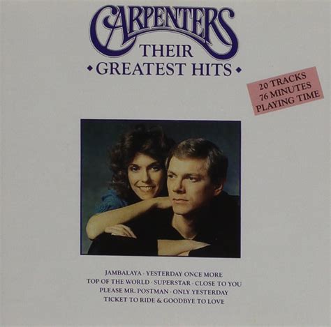 Carpenters Their Greatest Hits Uk Music