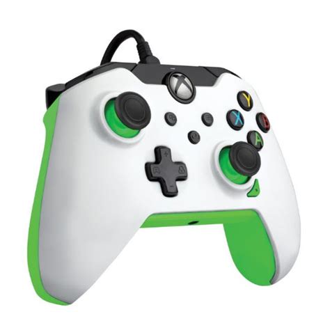 Xbox One Series Pdp žični Kontroler White Neon Green Igralne