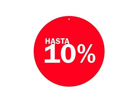 Por lo tanto el 10% de 450 es 45. Vinilo Escaparate Cartel Rebajas Descuento 10 % - OedimDecor