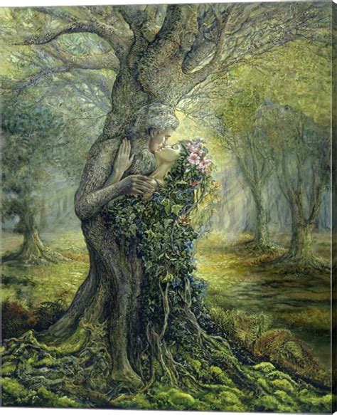 Dryad And The Tree Spirit By Josephine Wall Canvas Art Wall