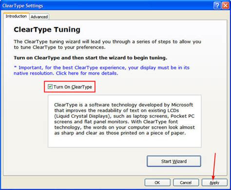 Use Cleartype In Windows Xp