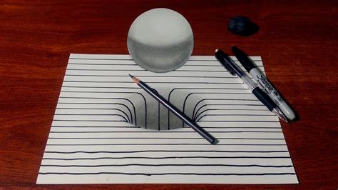 Drawing A 3d Holesphere With Lines Youtube