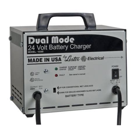 Lester Electrical Charger Wet Type 24v 25am Sb50 Plug Alg 62 8641483