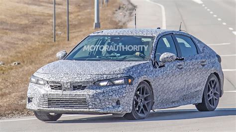 2022 Honda Civic Hatchback Spy Shots More Mature Compact Hatch On The Way