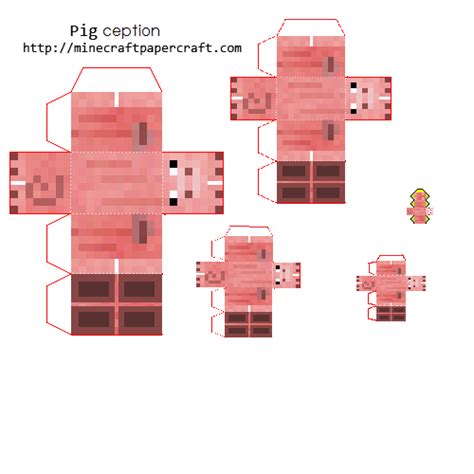 11 Printable Minecraft Papercraft Pig Paper Crafts