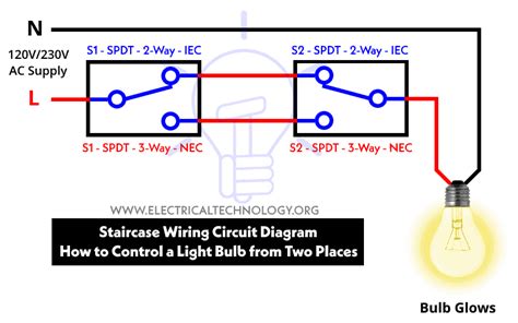 One Gang Two Way Light Switch Wiring Diagram Wiring Diagram Schemas