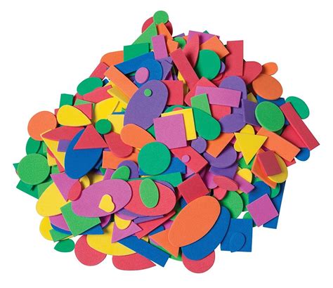 Crayola Crafts Wonderfoam Foam Shapes Assorted Shapes And Colors 350
