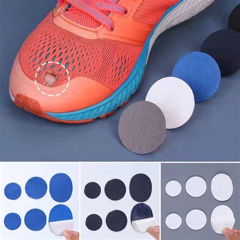 6pcs Sneaker Repair Patches Self Adhesive Running Shoes Insole Heel Patch Mesh Lining Torn Hole