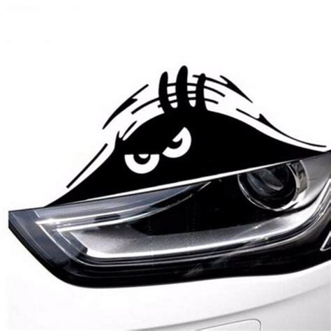 20 8cm funny peeking monster auto car walls sticker graphic vinyl car decals car stickers car