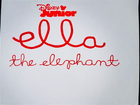 Ella The Elephant Title With The Disney Junior Logo Disney Junior