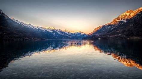Wallpaper Lake Brienz Interlaken Lake Switzerland