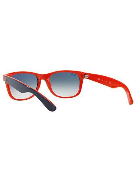 Ray Ban Rb2132 New Wayfarer Colour Mix Sunglasses Navyorange At John Lewis And Partners