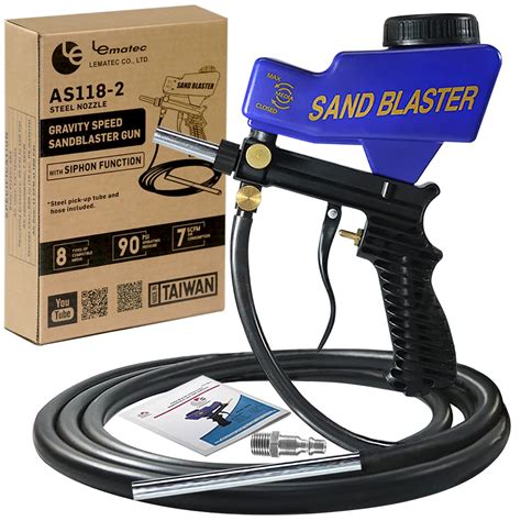 Le Lematec Sand Blaster Gun Kit Rust Remover And Paint Stripper