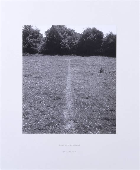 Richard Longs A Line Made By Walking Richard Long Land Art