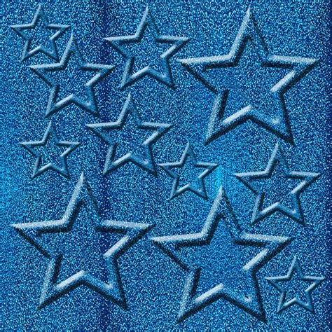 Blue Glitter Stars Background