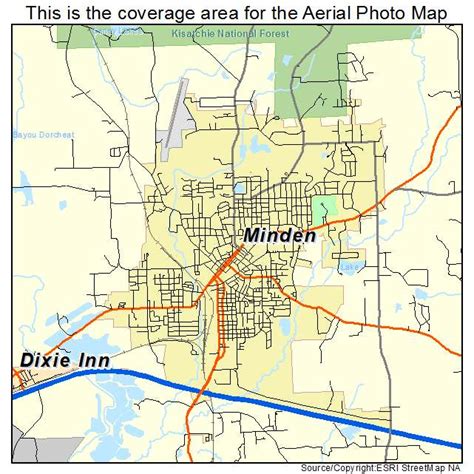 Aerial Photography Map Of Minden La Louisiana