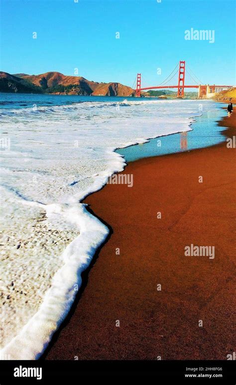 Golden Gate Bridge From Baker Beach Stock Photo Alamy