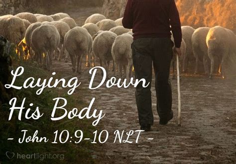 Laying Down His Body — John 109 10 What Jesus Did