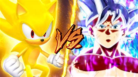 Super Sonic Vs Mastered Ultra Instinct Goku Battle Arena Dragon