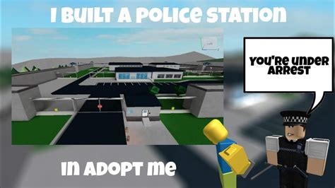 I Built A Police Station In Roblox Youtube