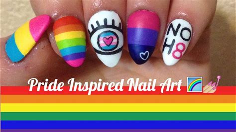 Pansexual Nail Designs Pride Nail Art Gallery Designed For Both