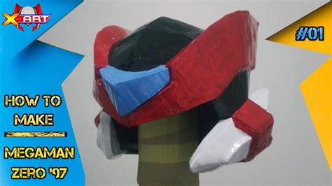 How To Make Megaman Zero Helmet Cara Membuat Helm Megaman Zero Youtube