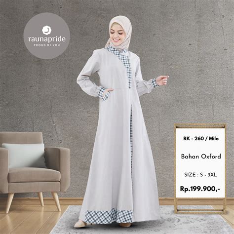 Koleksi Gamis Rauna Terbaru Rk 259 Rk 260