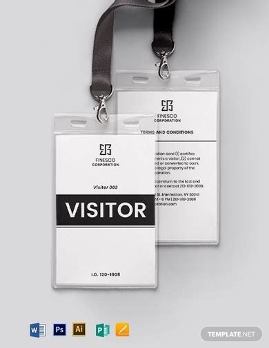 Visitor Id Card 7 Examples Format Pdf Examples