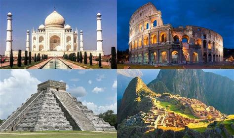 7 Wonders Of The World Collage