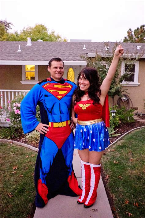 Domestic Fashionista Superman And Wonder Woman Couples Halloween Costume