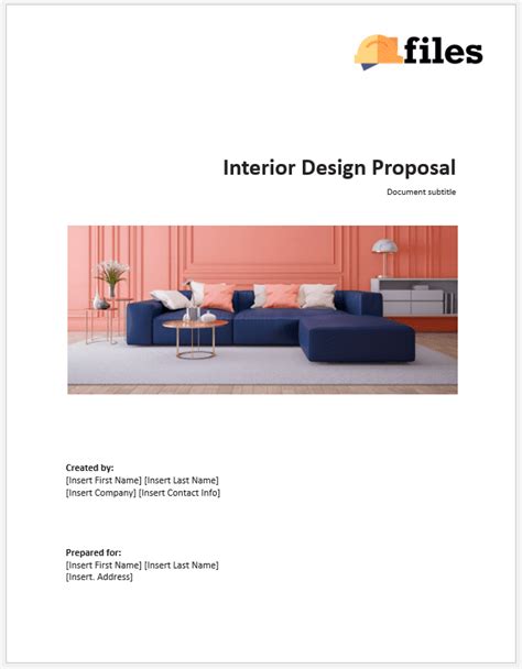 Interior Design Proposal Construction Documents And Templates