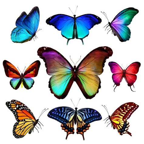 Colorful Butterflies Collection — Stock Photo © Belchonock 90694352