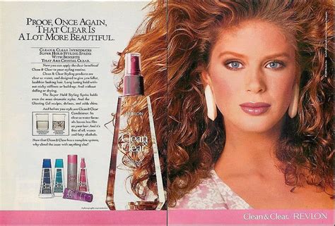Rachel Hunter For Revlon 1989 Retro Beauty Beauty Advertising Beauty