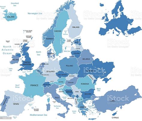 Europe Map Stock Illustration - Download Image Now - iStock