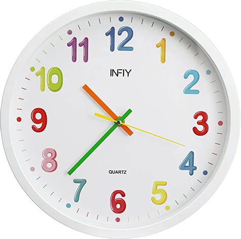 Childrens Wall Clock Without Ticking Noises Kids Room Wall Clocks