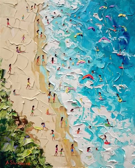 Summer Day Original Palette Knife Oil P Painting By Alena Shymchonak