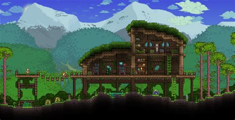 Simple Terraria Base Designs Pc Improving Npcmore Of Them