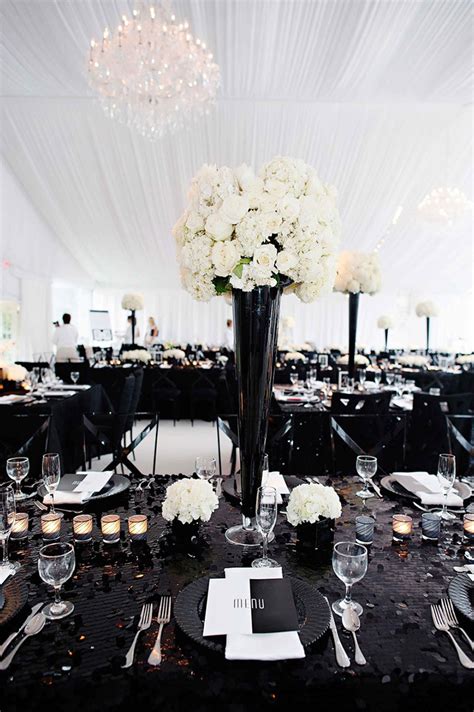 Elegant Black And White Wedding Theme Includes With