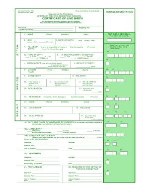 Fake birth certificates are also used to commit a variety of crimes, such as illegally immigrating to the united states. 23 Printable Blank Birth Certificate Form Templates ...
