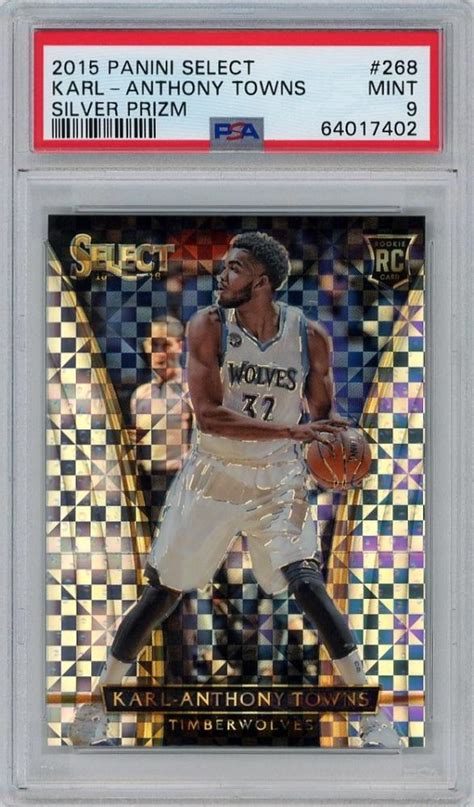 Mint Panini Select Karl Anthony Towns Silver Rc
