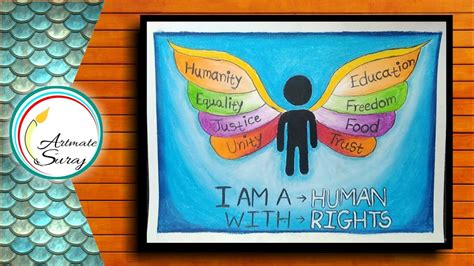 How To Draw Human Rights Day Easyworld Human Rights Day Drawinghuman