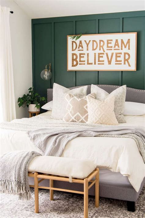 How To Decorate A Green Accent Wall In The Bedroom Grace In My Space