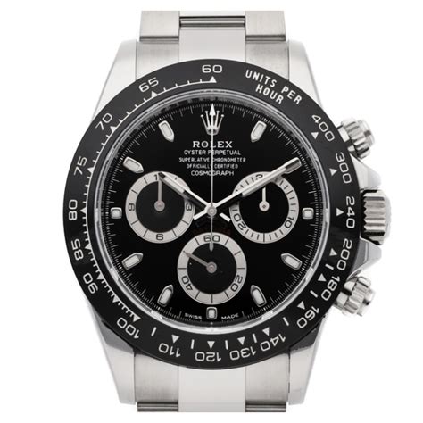Rolex Daytona Stainless Steel Black Dial 116500ln Global Watch Shop
