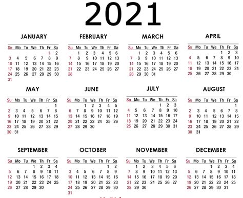 Calendario 2021 Gambaran