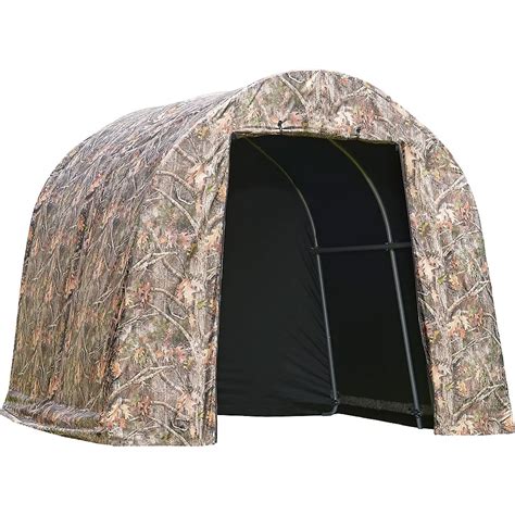 Shelterlogic Shed In A Box Roundtop 8 X 8 X 7 Ft Camo The Home Depot