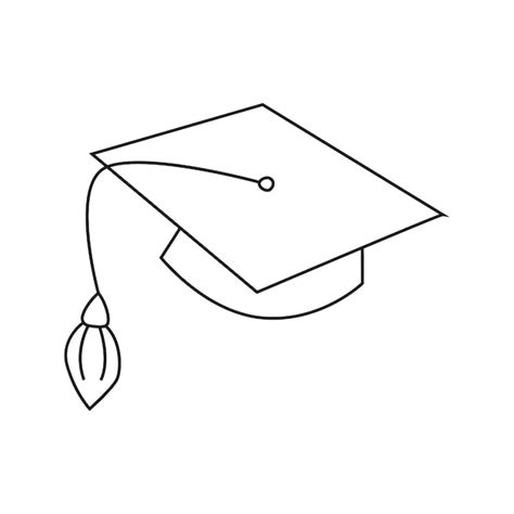Premium Vector Vector Illustration Of Graduation Cap In Doodle Style