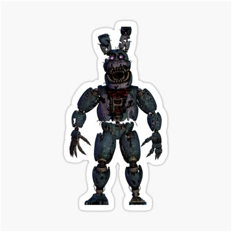 FNAF Nightmare Bonnie Sticker For Sale By ChocolateColors Redbubble