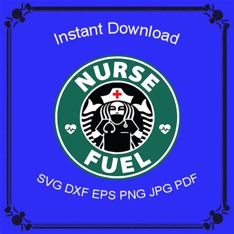 Starbucks Nurse Cup Reusable Custom Cutfile Cameo Diy Svg Etsy