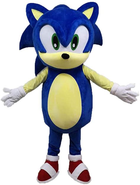 B07hm54gzx Adult Sonic The Hedgehog Costume Sonic Mascot Costume Sonic