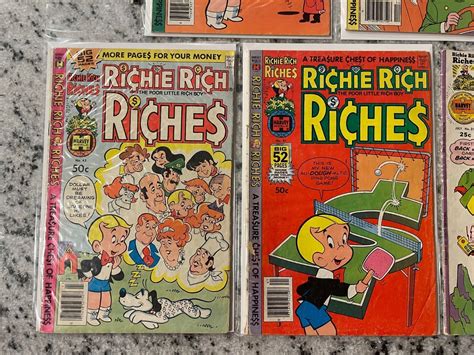 Lot Of 5 Richie Rich Riches Harvey Comic Books # 25 41 43 45 46 Casper